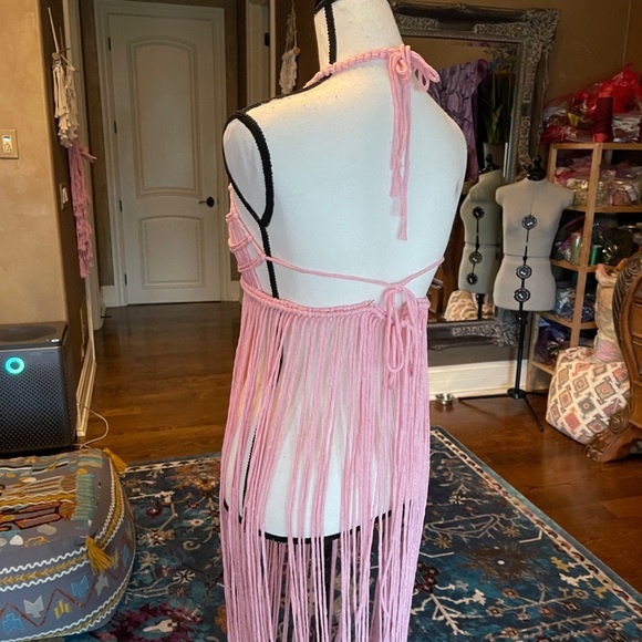 Handmade Macramé Corset Rope Dress - Picture 8 of 14